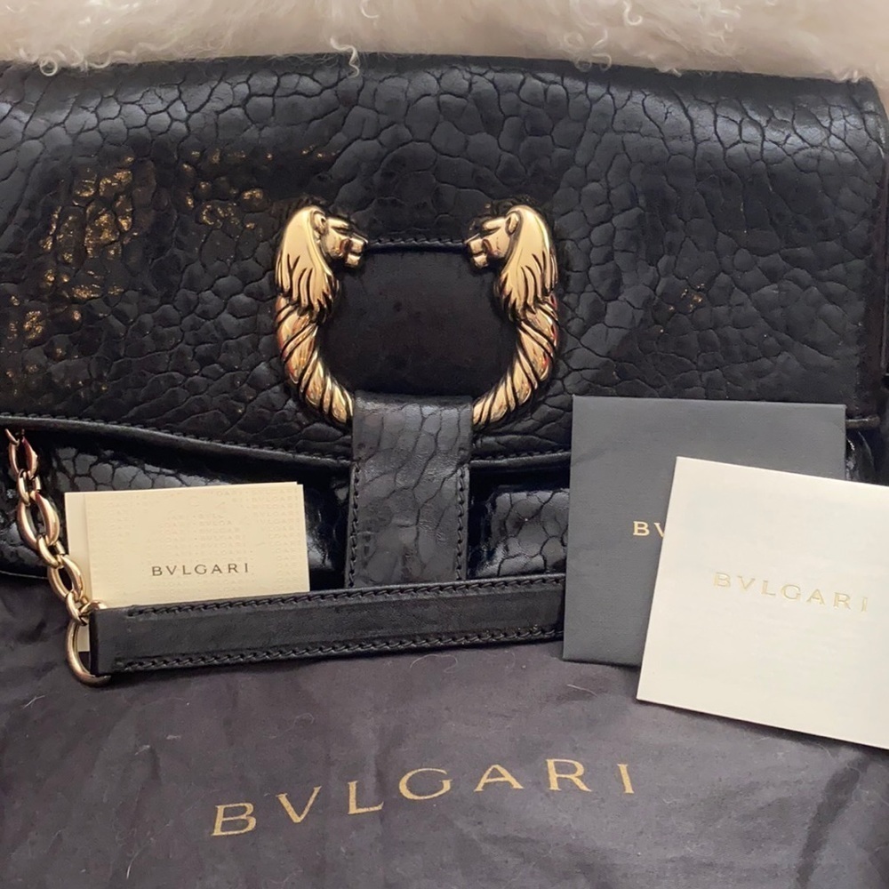 Bvlgari Leoni Lion 2 Way Handbag